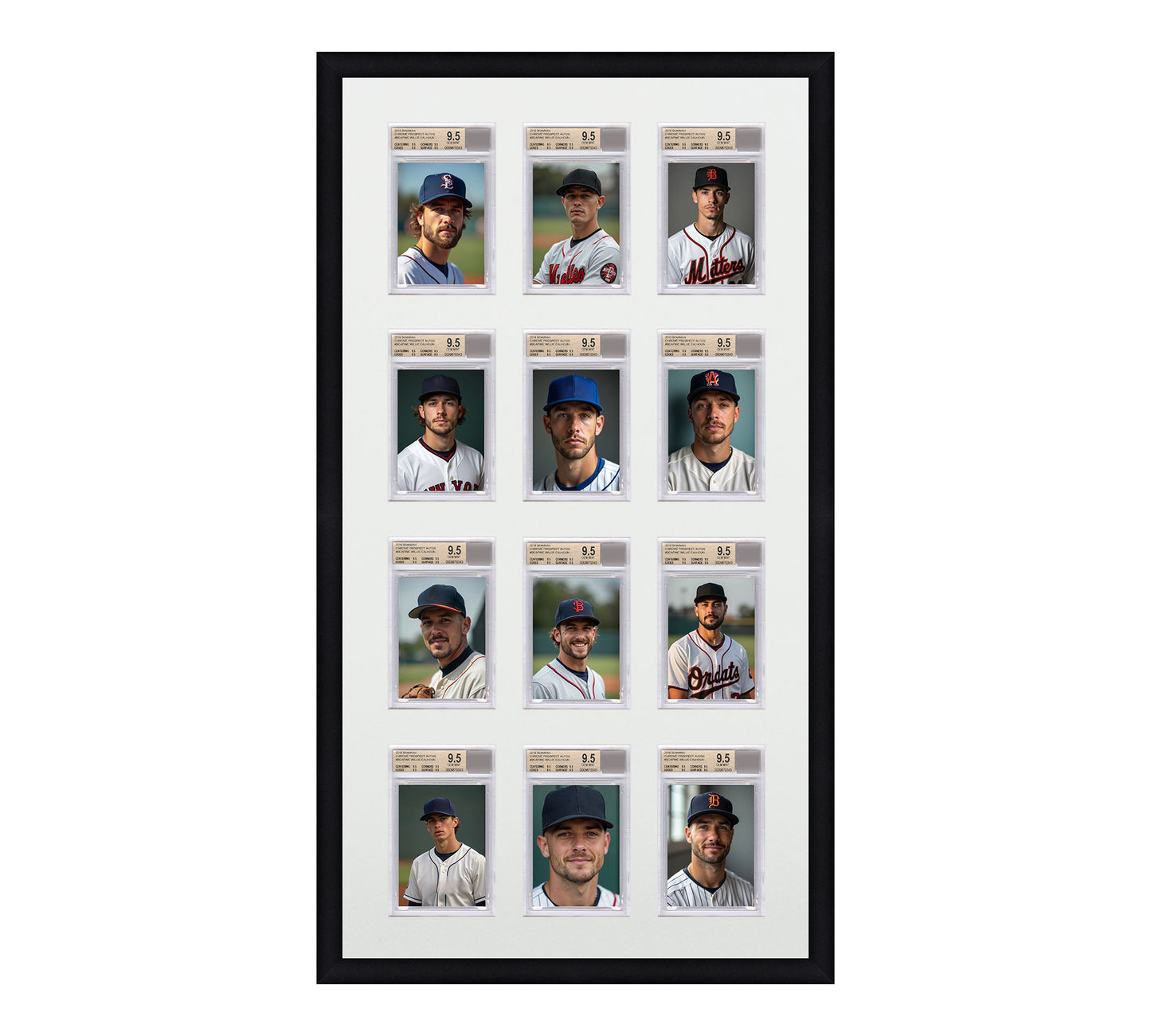 Card Frame Display - 12 Openings for BGS Graded Slabs