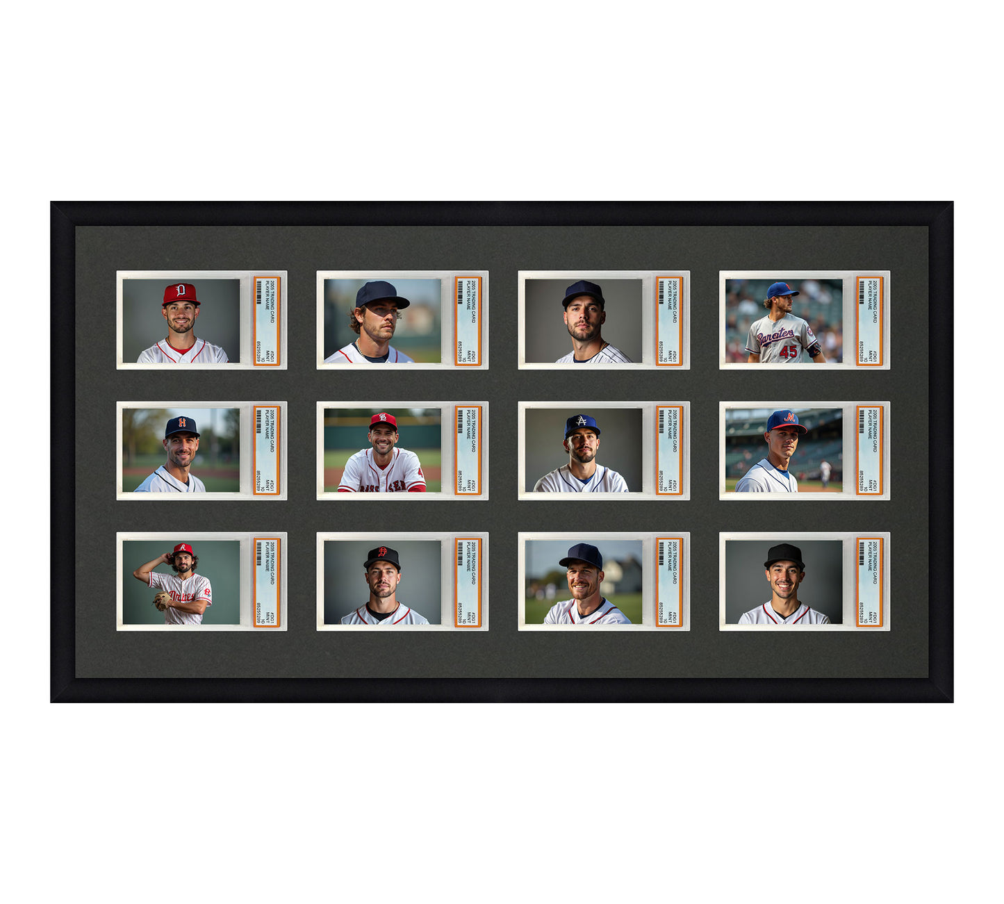 Card Frame Display - 12 Openings for PSA Graded Slabs