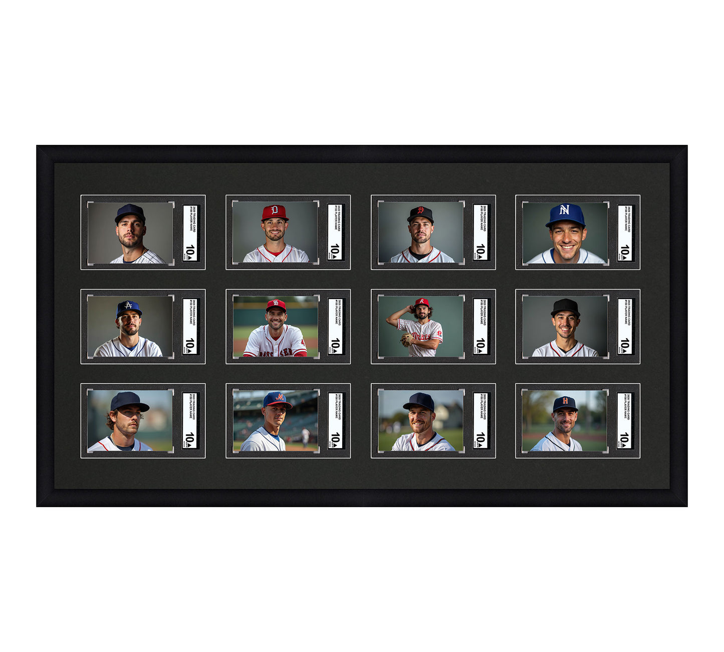 Card Frame Display - 12 Openings for SGC Graded Slabs