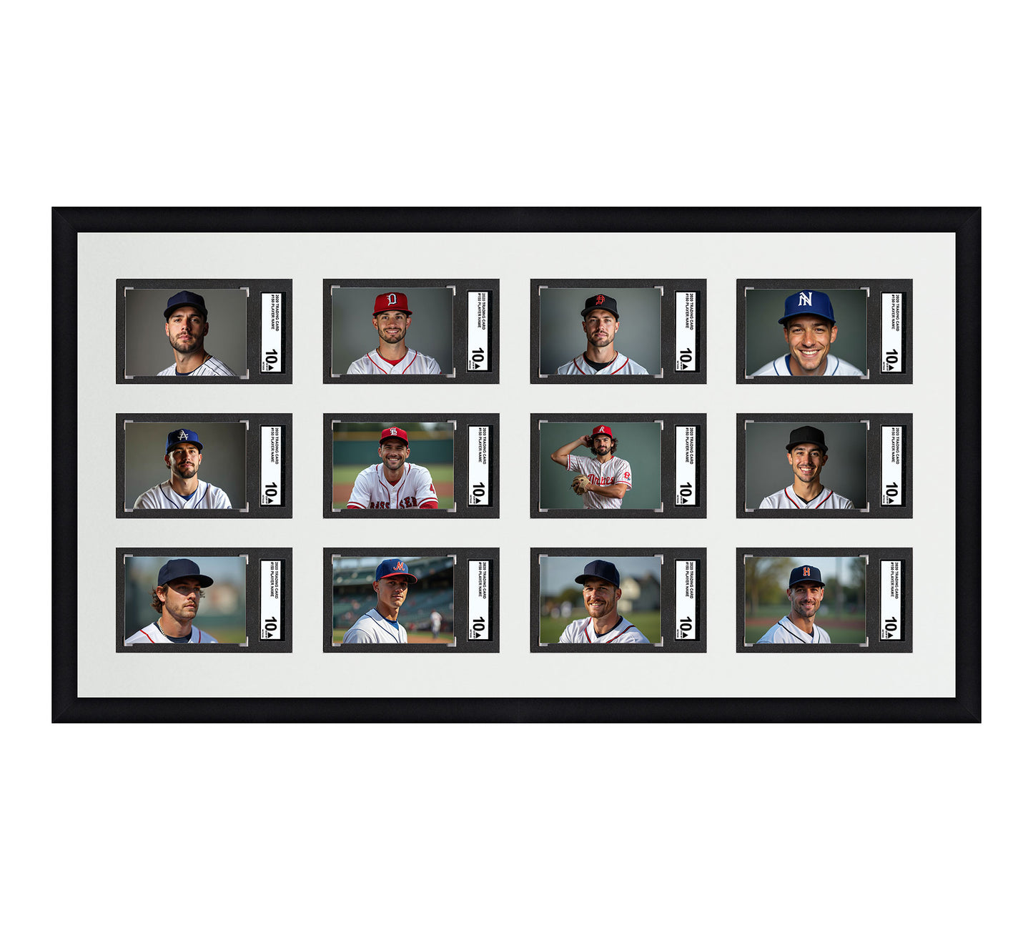 Card Frame Display - 12 Openings for SGC Graded Slabs