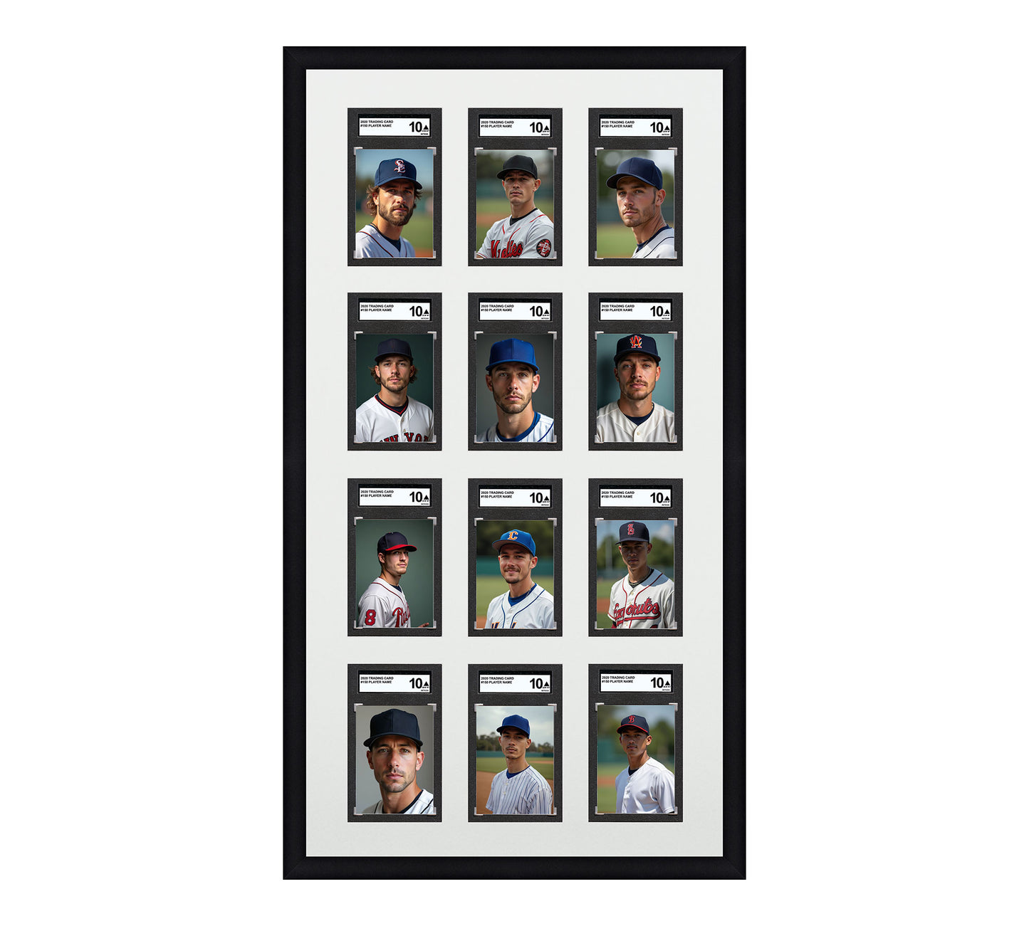 Card Frame Display - 12 Openings for SGC Graded Slabs