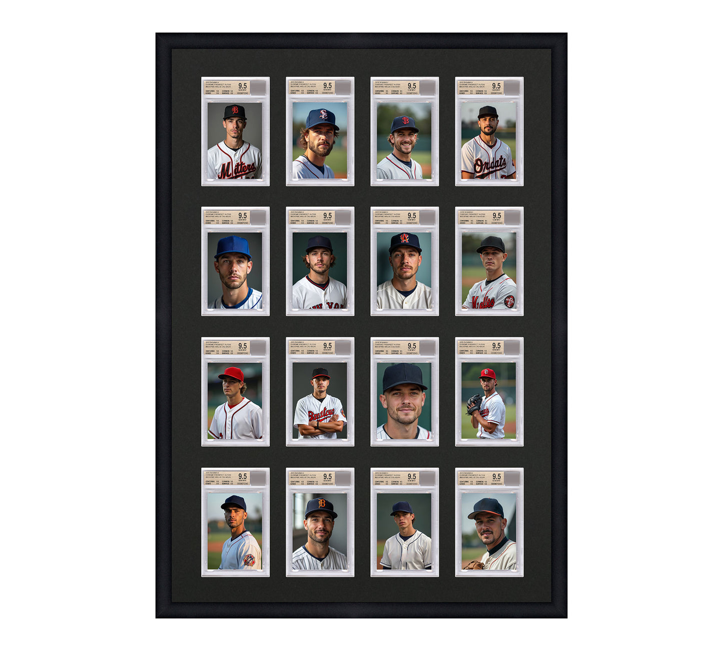 Card Frame Display - 16 Openings for BGS Graded Slabs