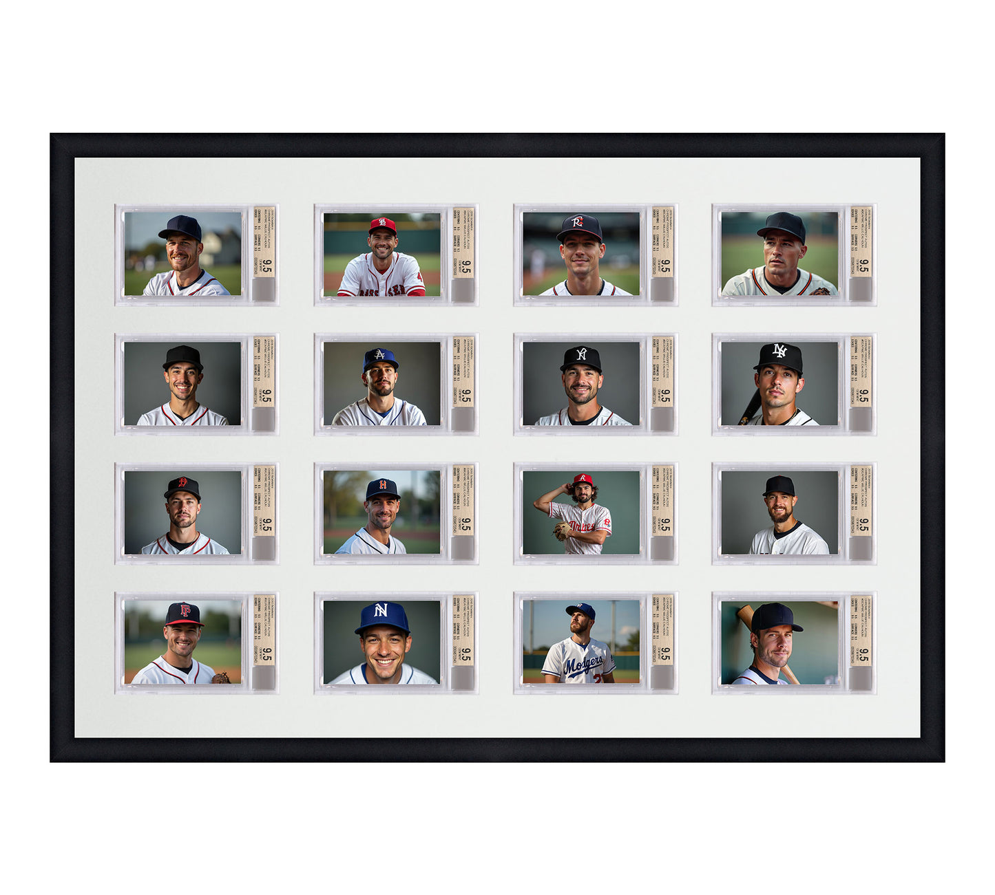 Card Frame Display - 16 Openings for BGS Graded Slabs