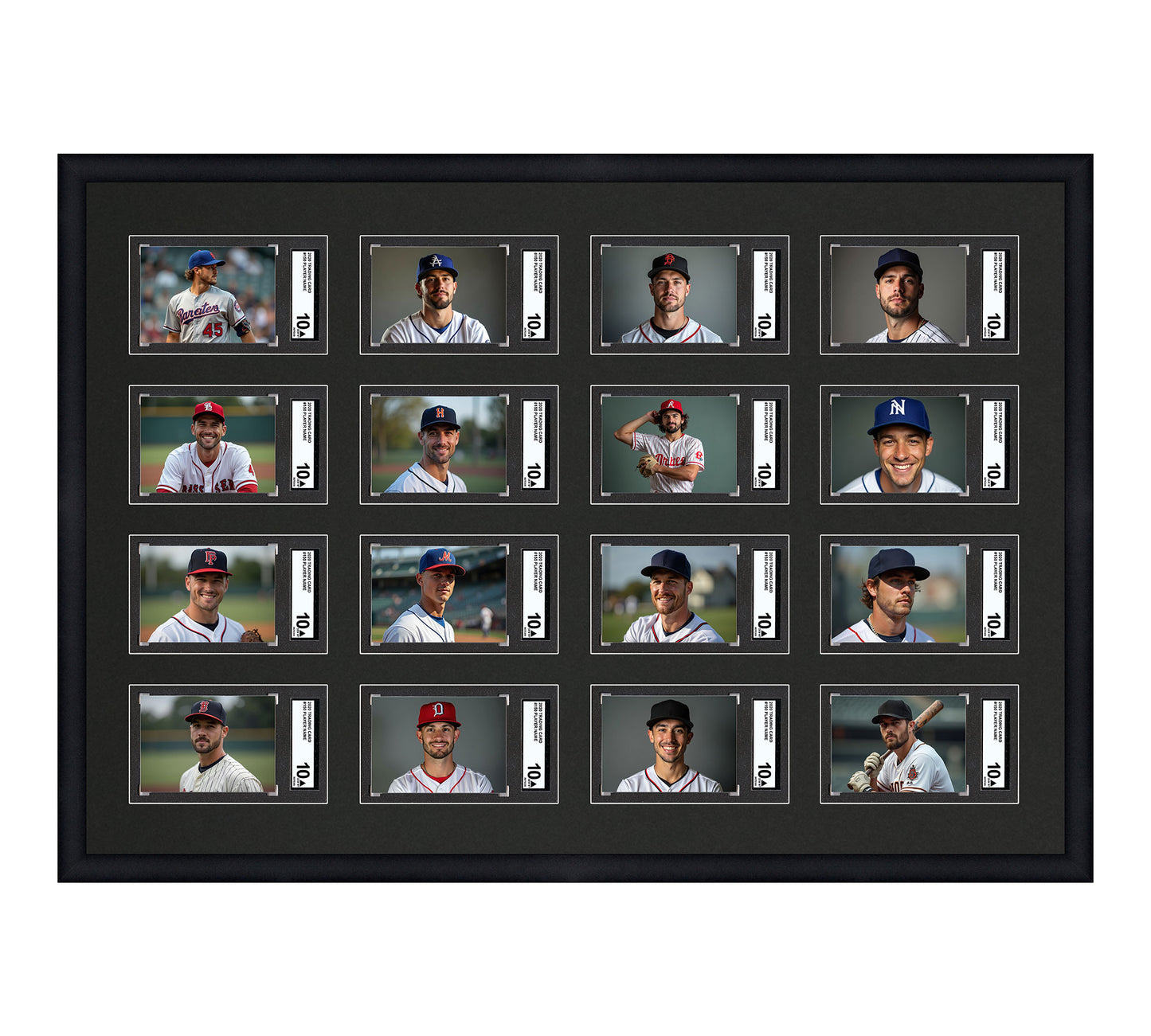 Card Frame Display - 16 Openings for SGC Graded Slabs