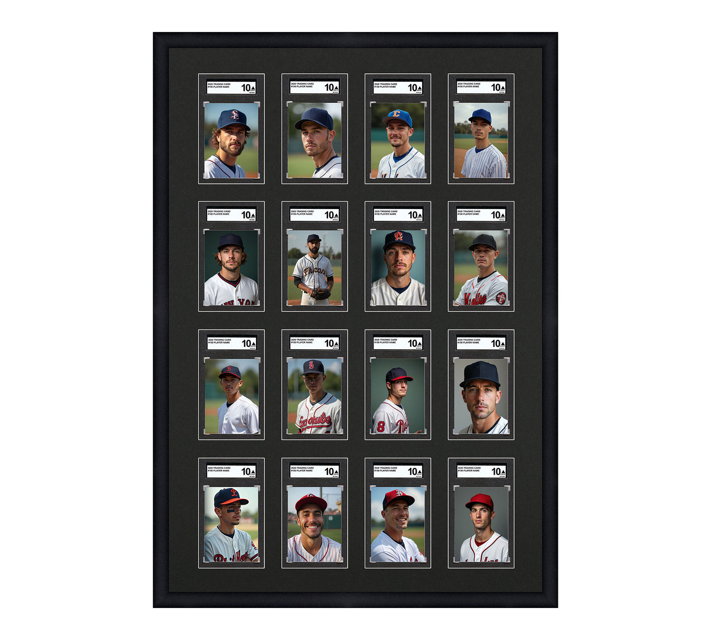Card Frame Display - 16 Openings for SGC Graded Slabs