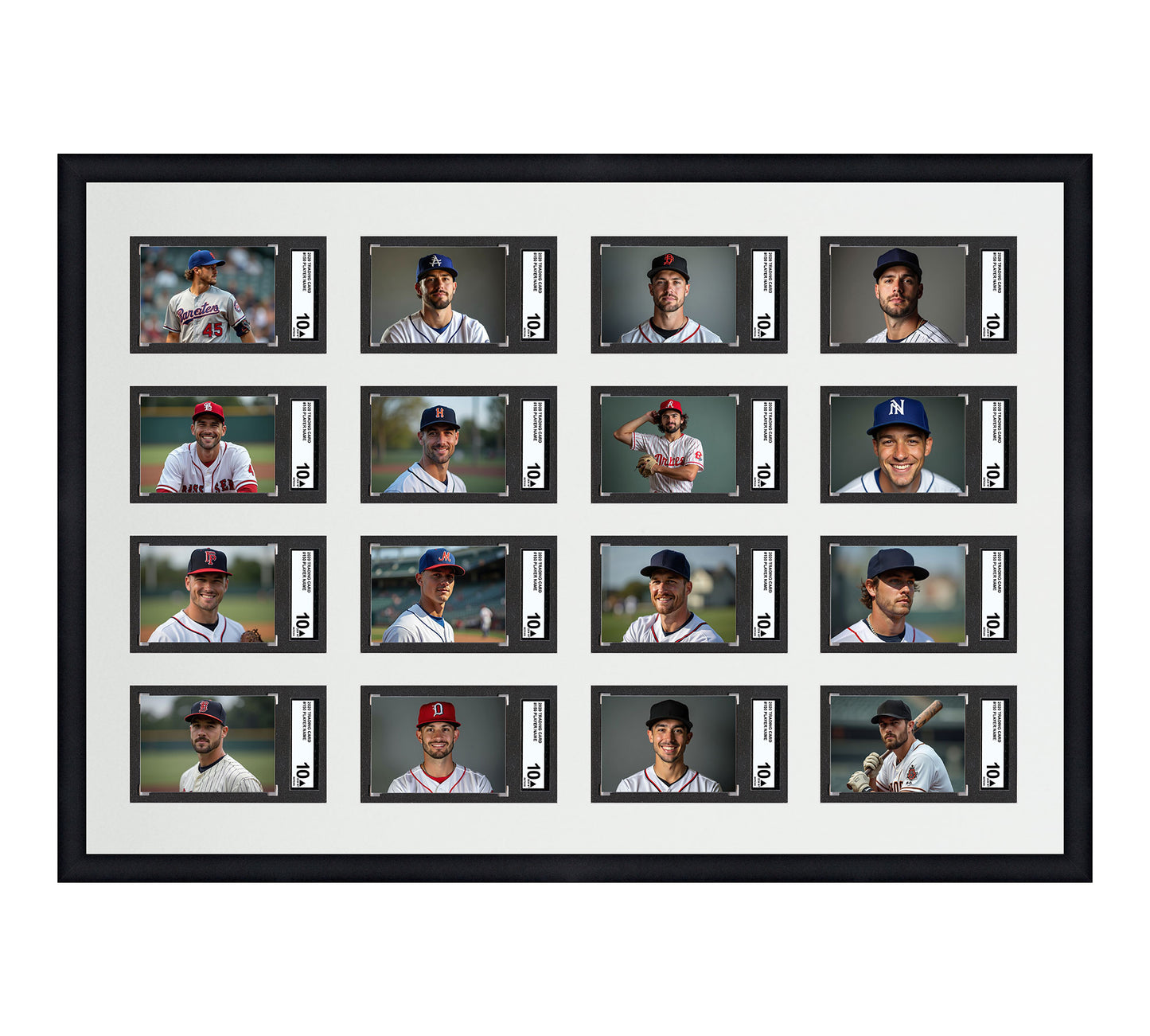 Card Frame Display - 16 Openings for SGC Graded Slabs