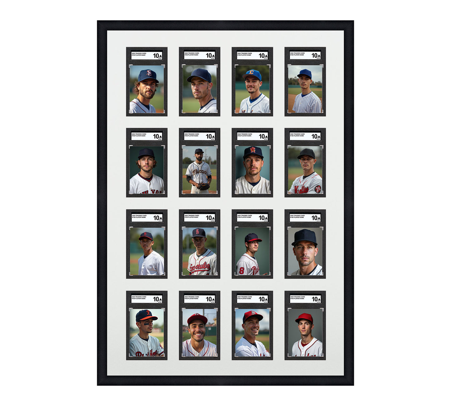 Card Frame Display - 16 Openings for SGC Graded Slabs