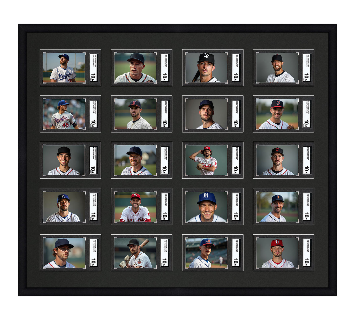 Card Frame Display - 20 Openings for SGC Graded Slabs