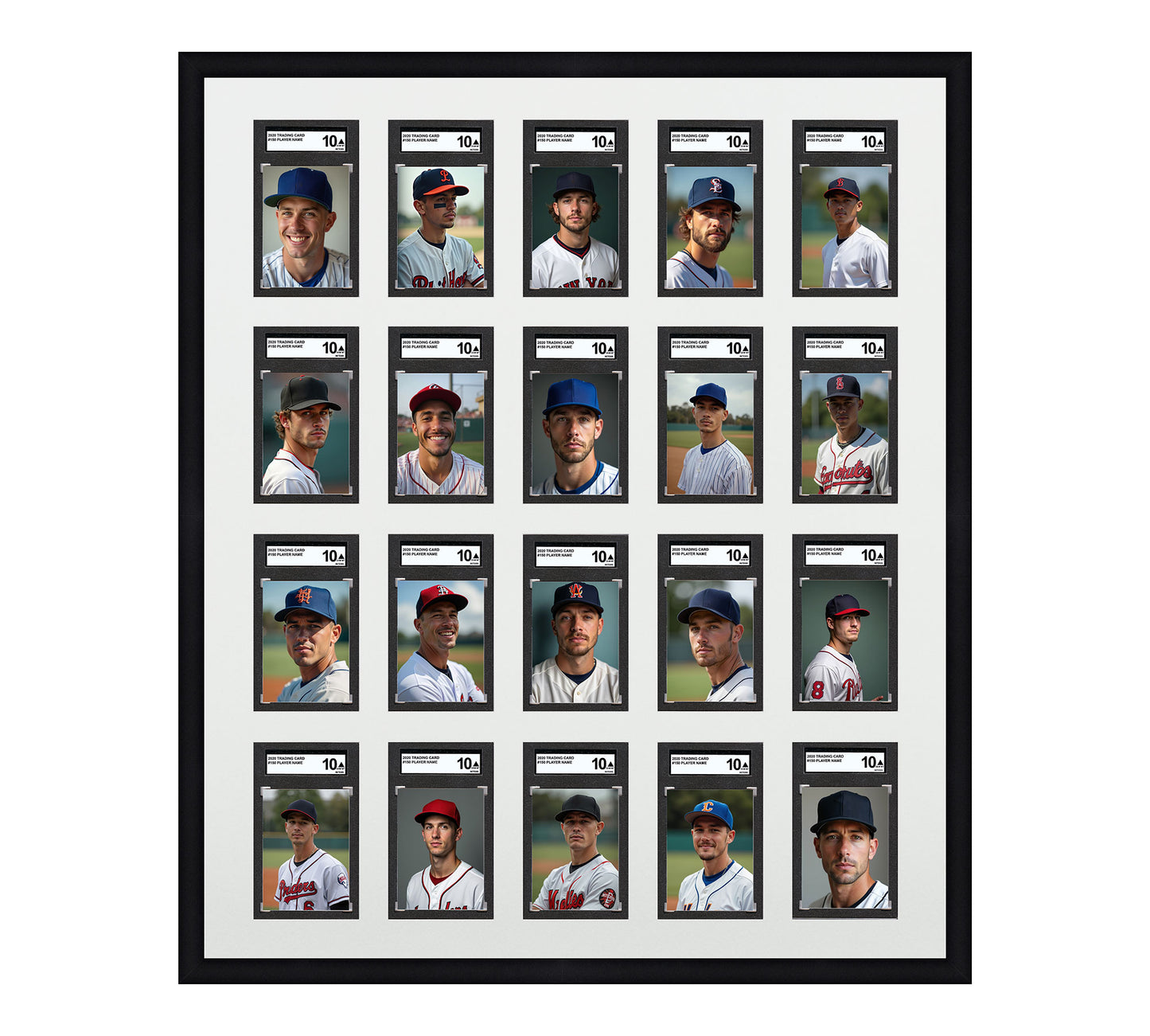 Card Frame Display - 20 Openings for SGC Graded Slabs