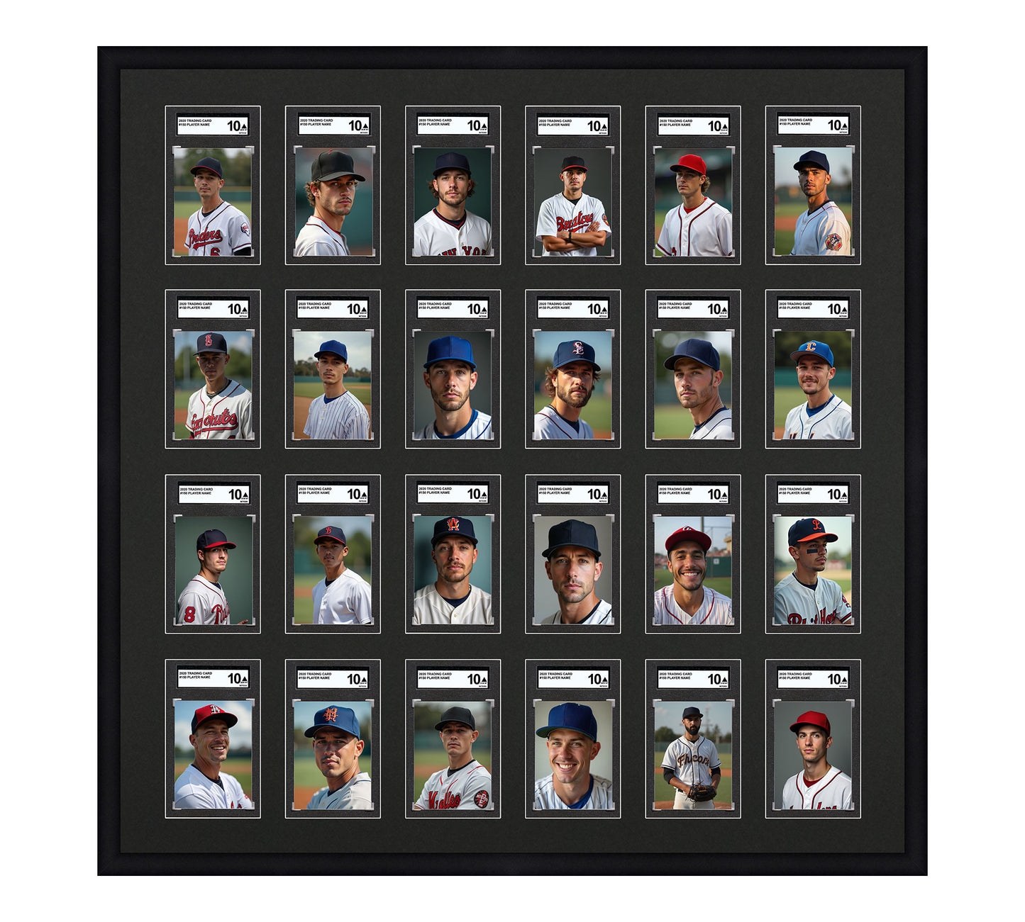 Card Frame Display - 24 Openings for SGC Graded Slabs