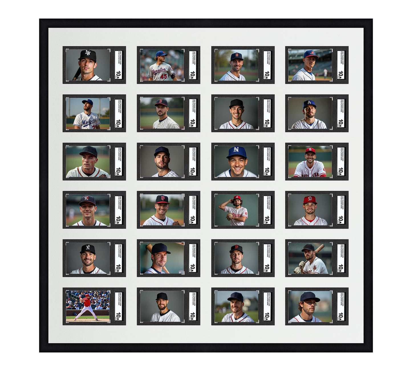 Card Frame Display - 24 Openings for SGC Graded Slabs