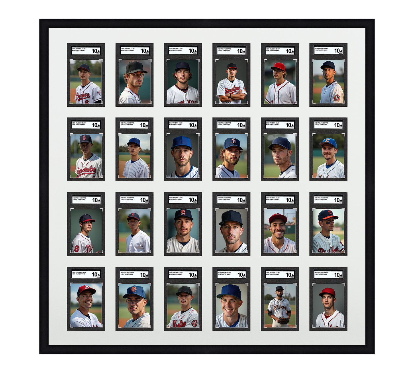 Card Frame Display - 24 Openings for SGC Graded Slabs