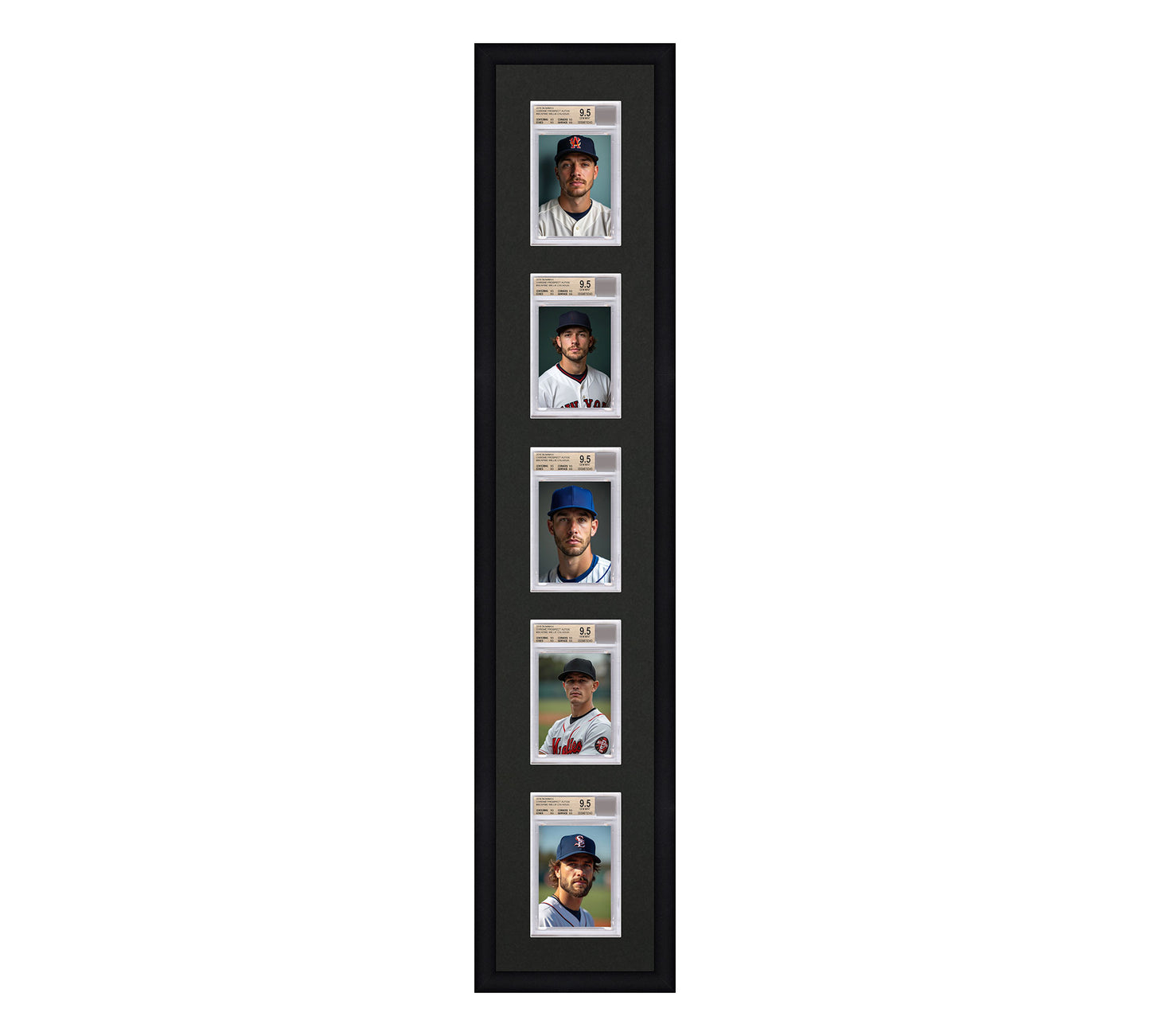 Card Frame Display - 5 Openings for BGS Graded Slabs