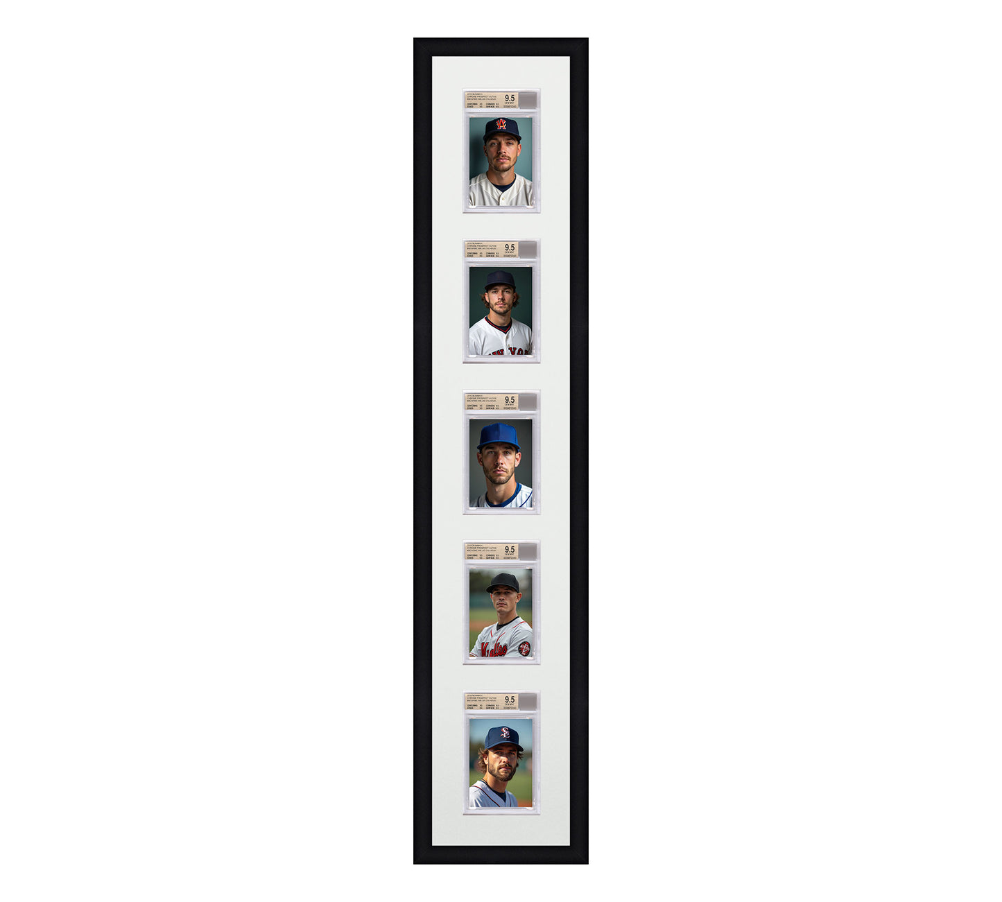 Card Frame Display - 5 Openings for BGS Graded Slabs