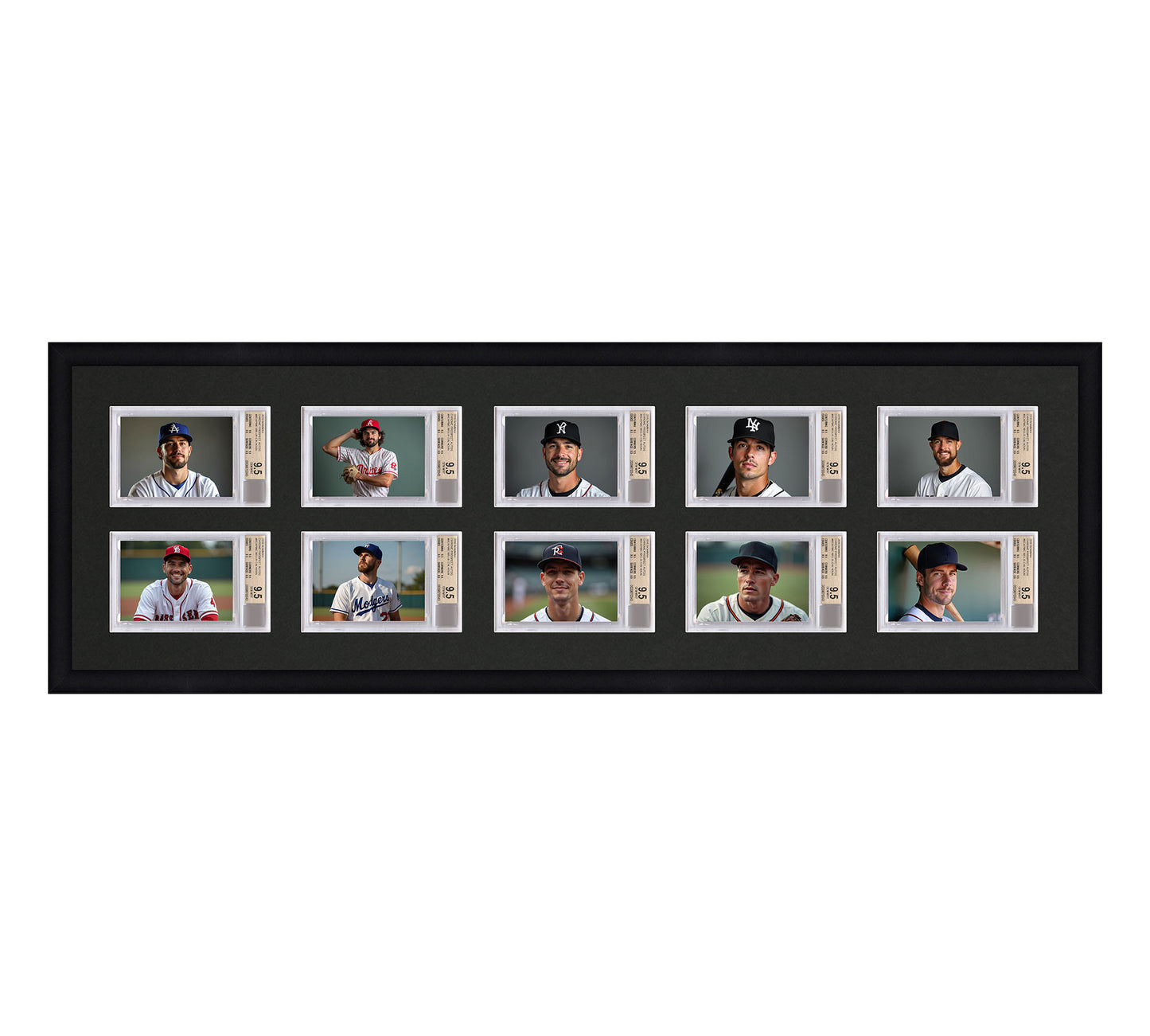 Card Frame Display - 10 Openings for BGS Graded Slabs