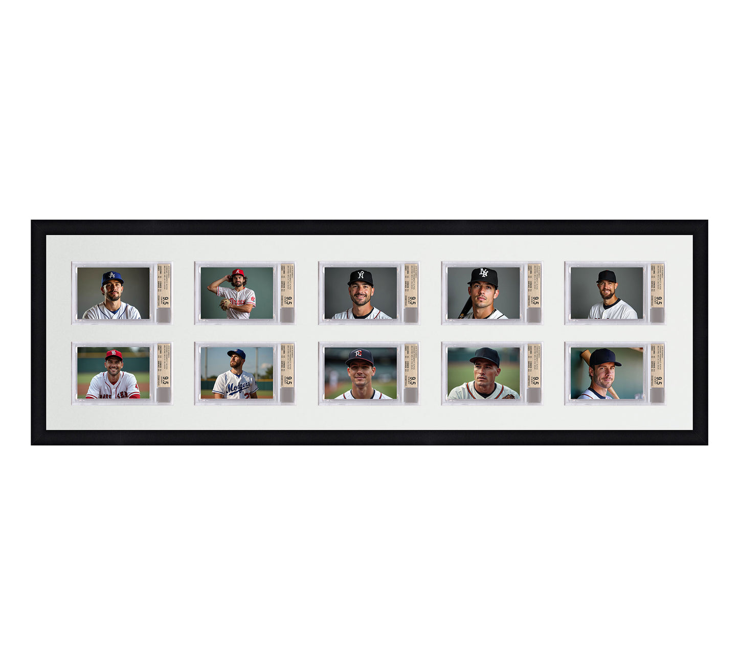 Card Frame Display - 10 Openings for BGS Graded Slabs