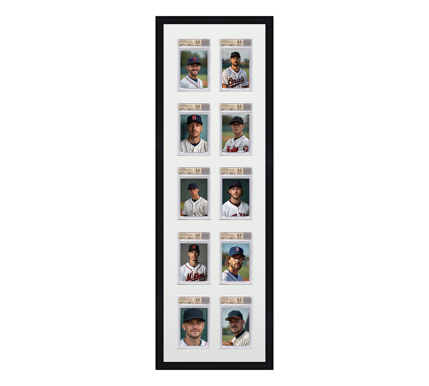 Card Frame Display - 10 Openings for BGS Graded Slabs