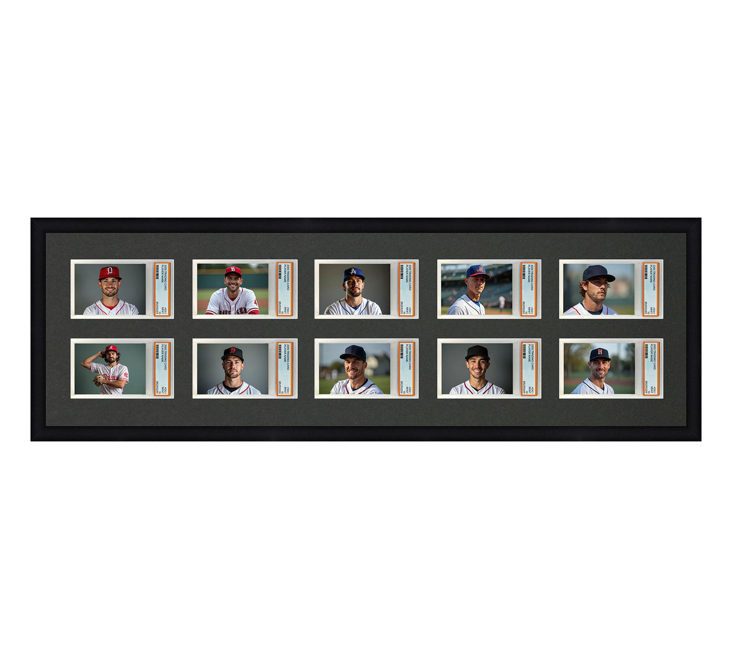 Card Frame Display - 10 Openings for PSA Graded Slabs