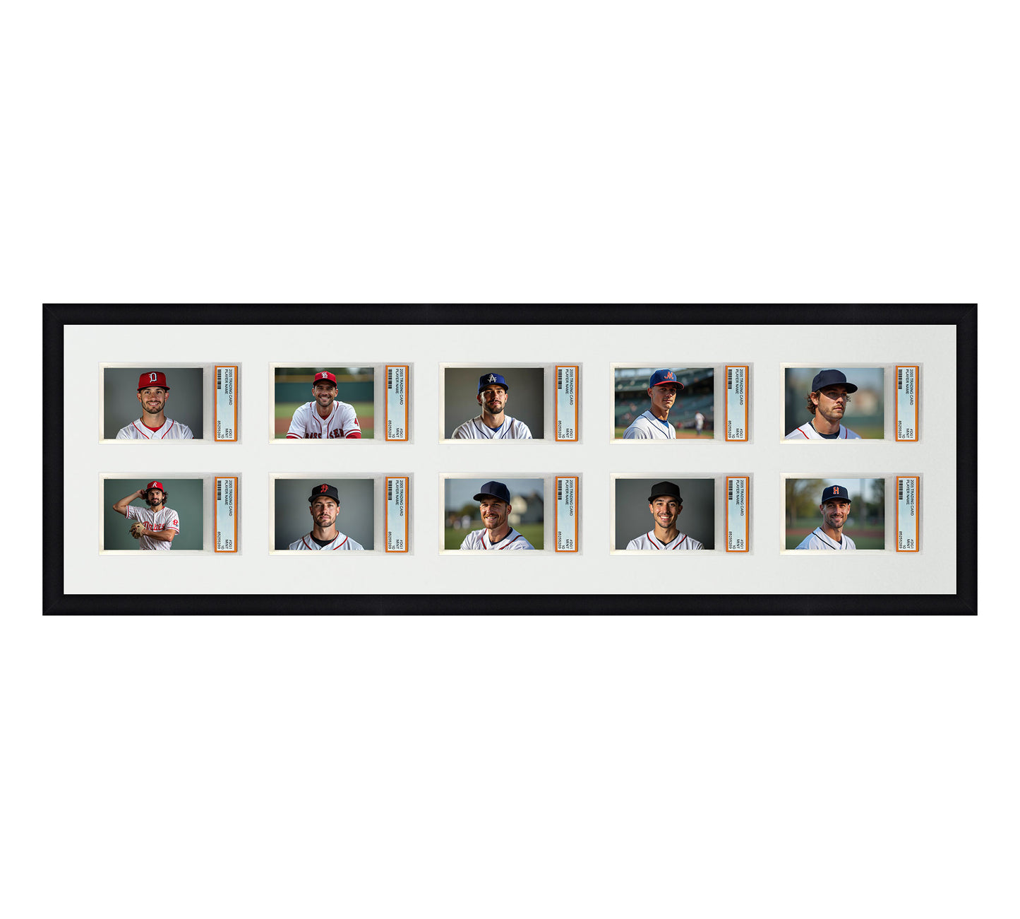 Card Frame Display - 10 Openings for PSA Graded Slabs