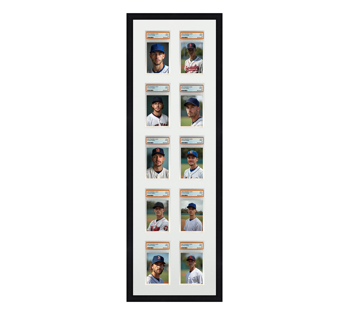 Card Frame Display - 10 Openings for PSA Graded Slabs