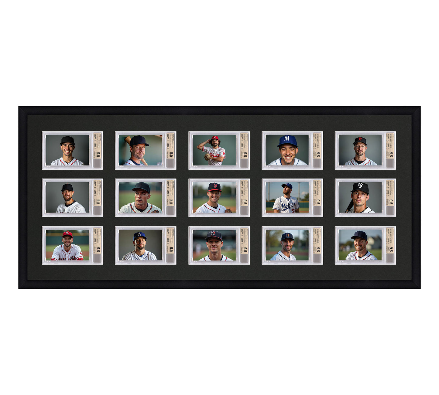 Card Frame Display - 15 Openings for BGS Graded Slabs