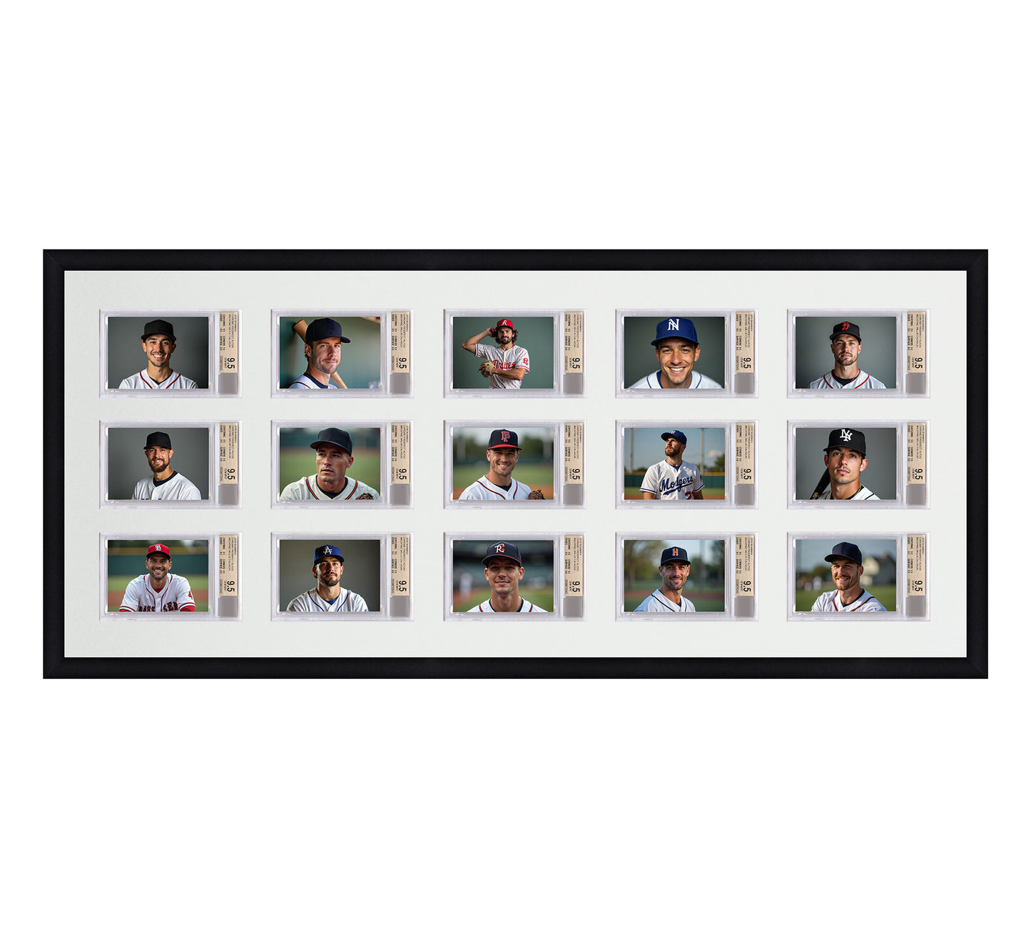 Card Frame Display - 15 Openings for BGS Graded Slabs