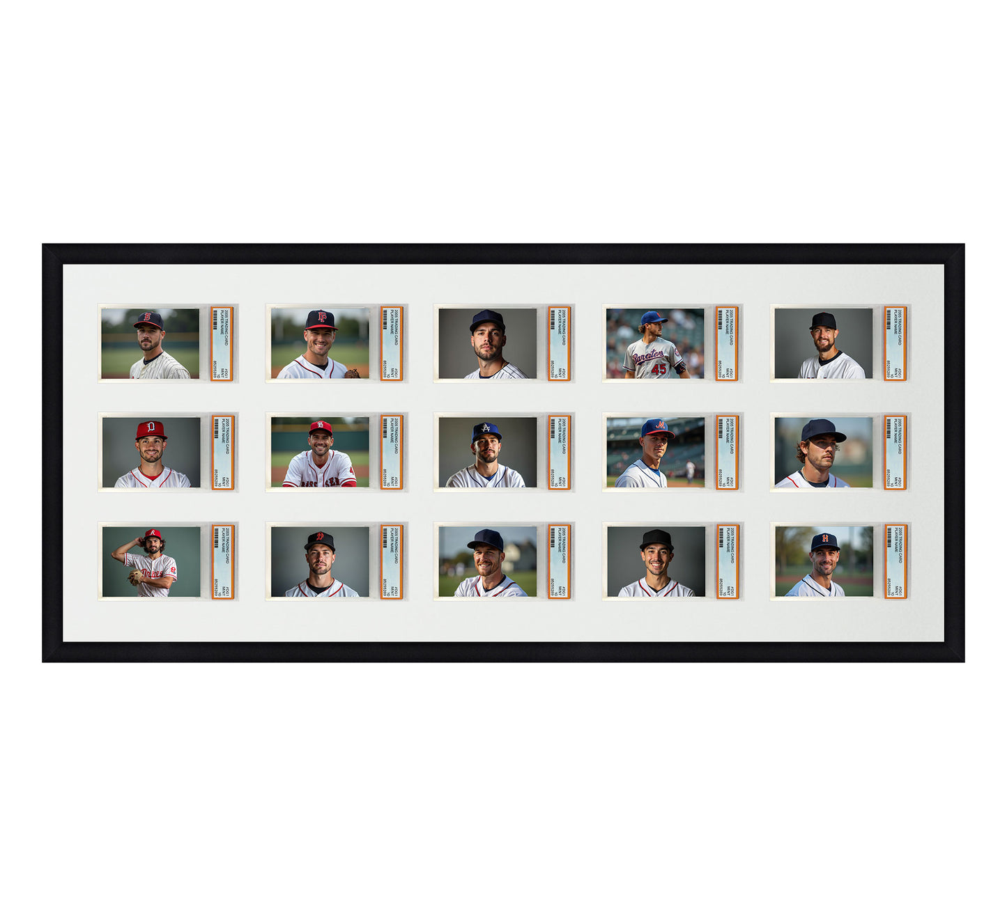 Card Frame Display - 15 Openings for PSA Graded Slabs