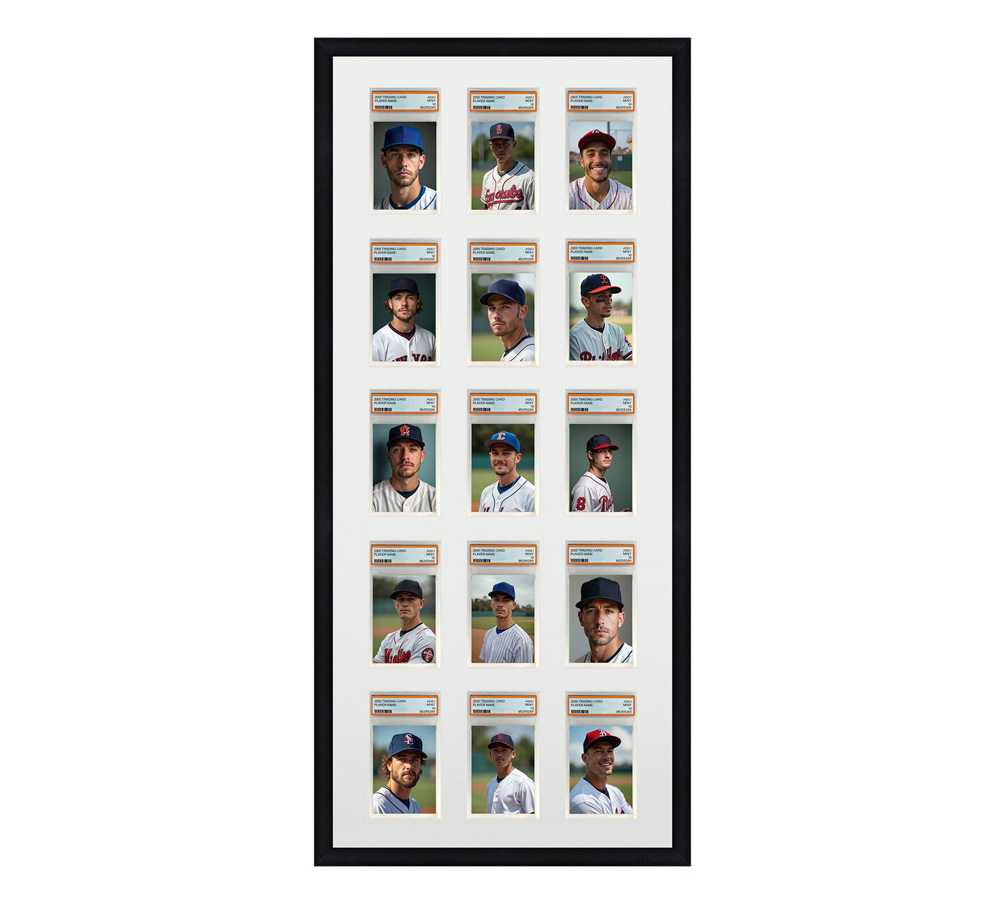 Card Frame Display - 15 Openings for PSA Graded Slabs