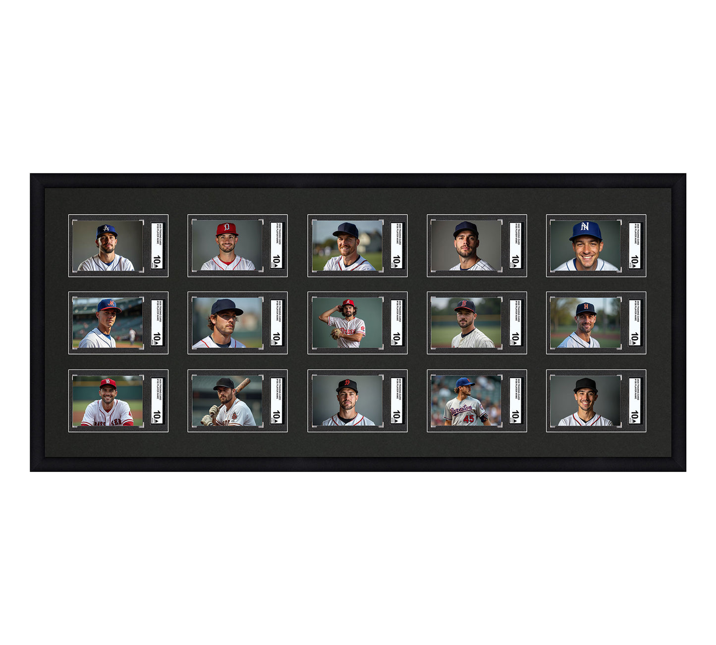 Card Frame Display - 15 Openings for SGC Graded Slabs