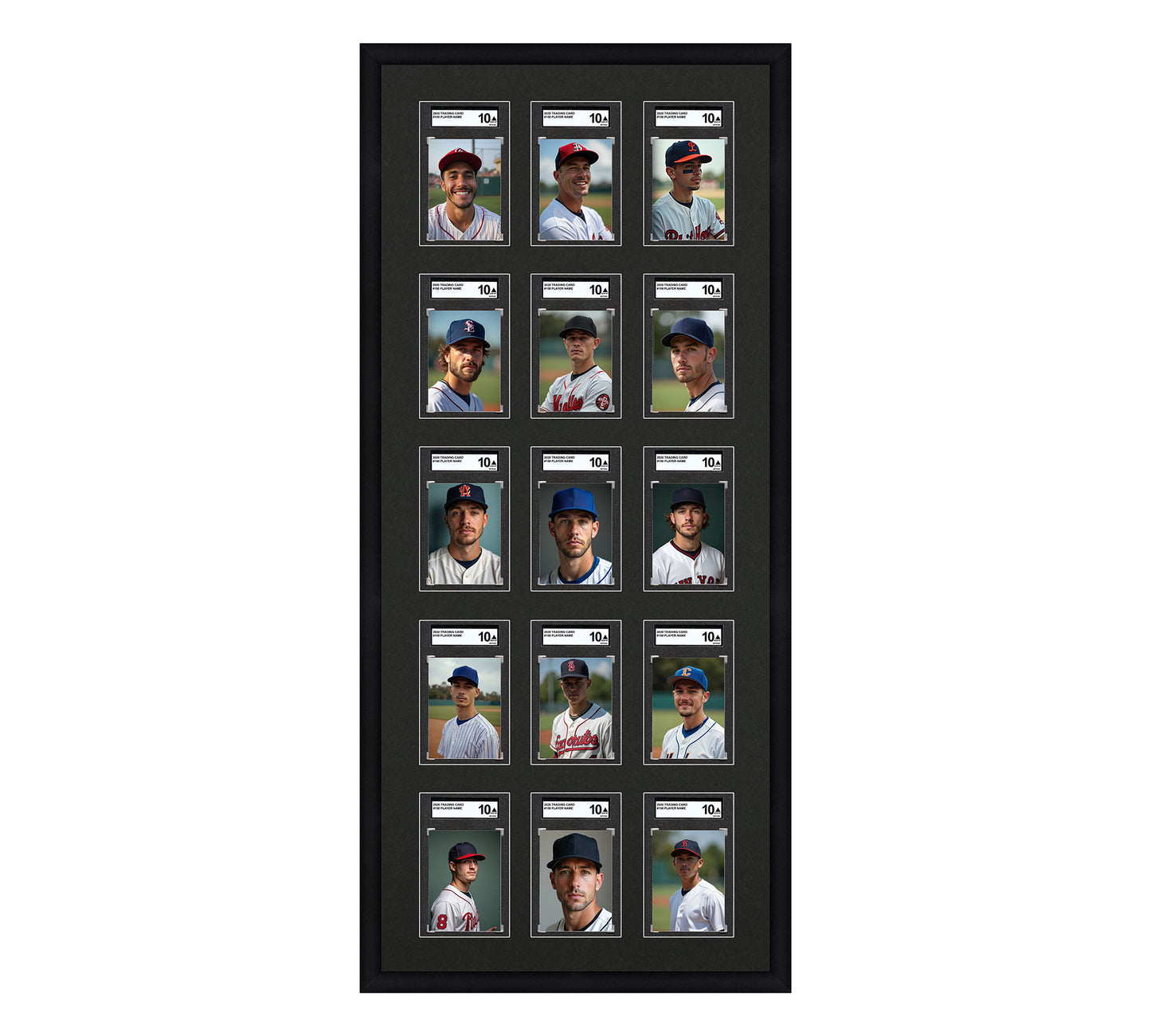Card Frame Display - 15 Openings for SGC Graded Slabs