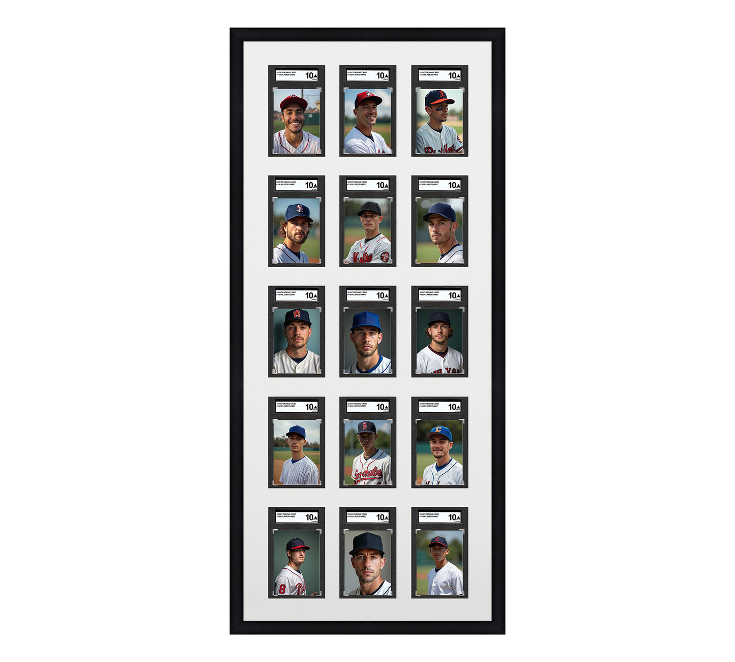 Card Frame Display - 15 Openings for SGC Graded Slabs