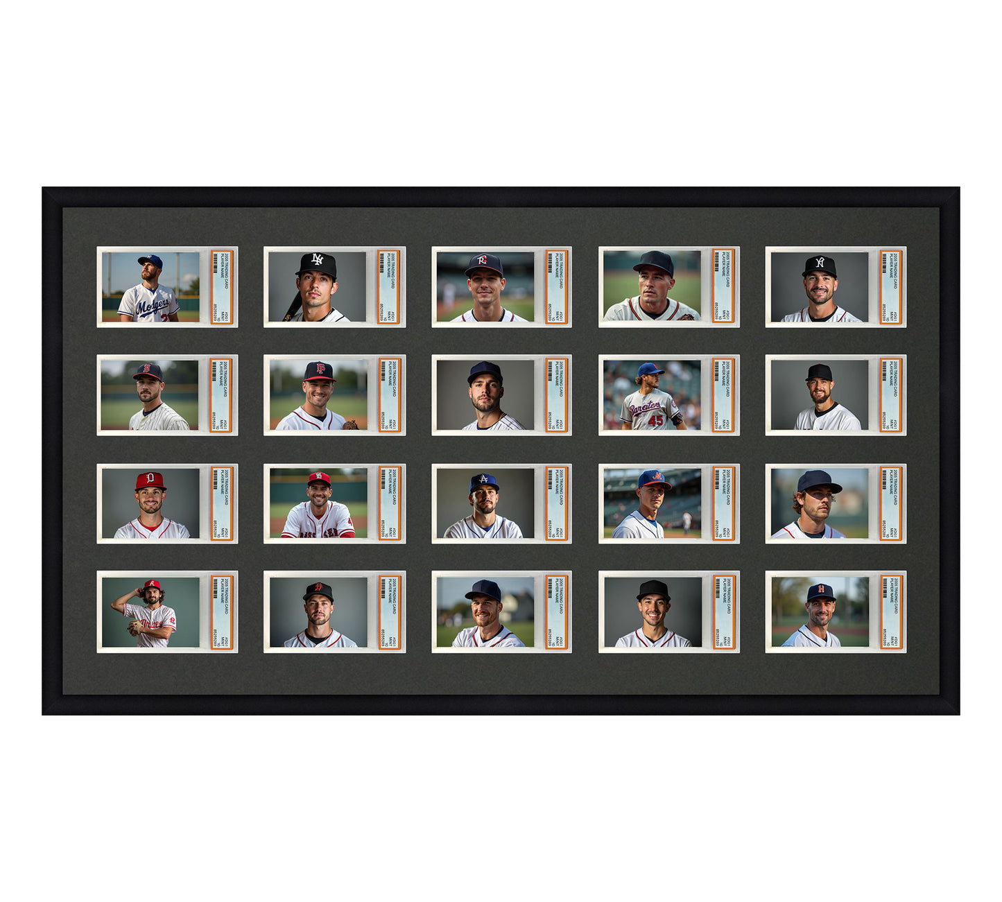 Card Frame Display - 20 Openings for PSA Graded Slabs