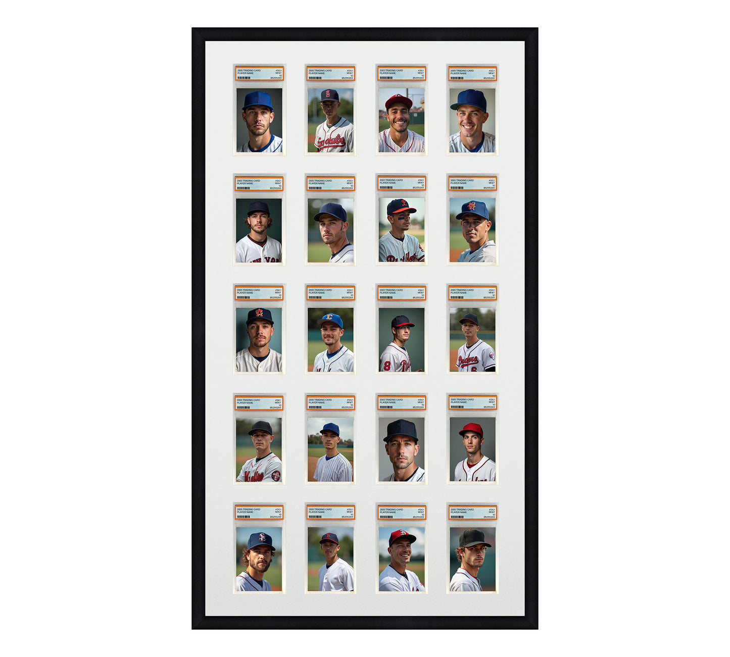 Card Frame Display - 20 Openings for PSA Graded Slabs