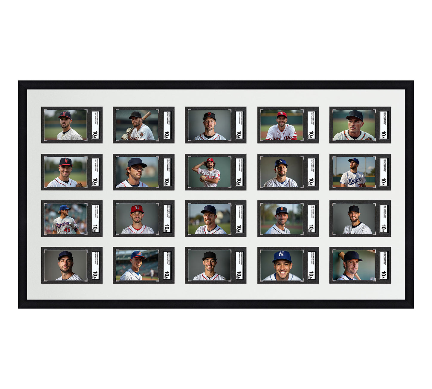 Card Frame Display - 20 Openings for SGC Graded Slabs