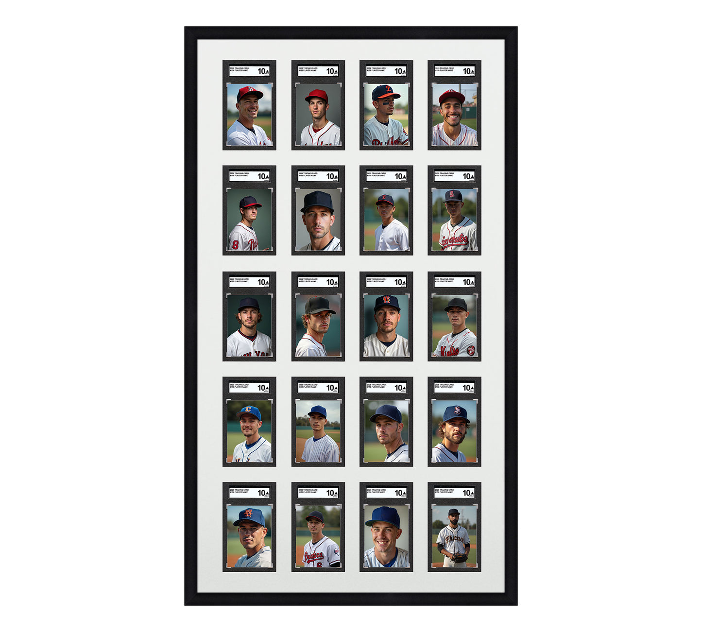 Card Frame Display - 20 Openings for SGC Graded Slabs