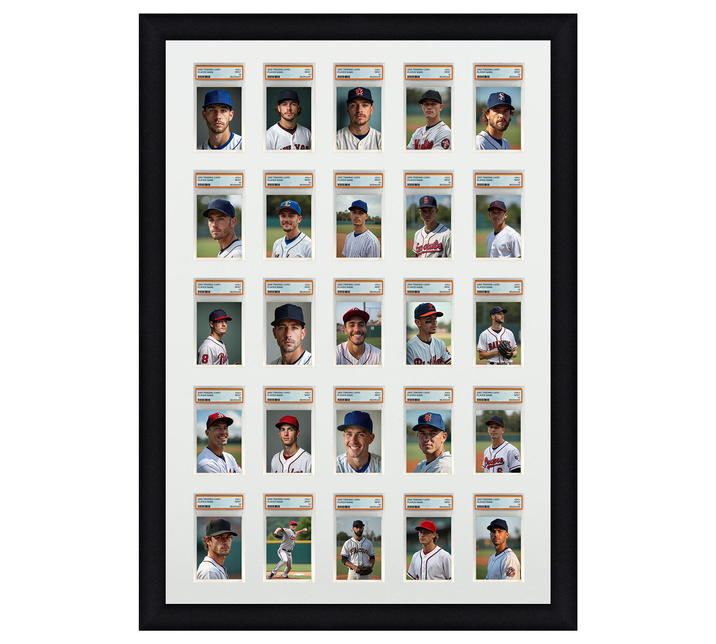 Card Frame Display - 25 Openings for PSA Graded Slabs