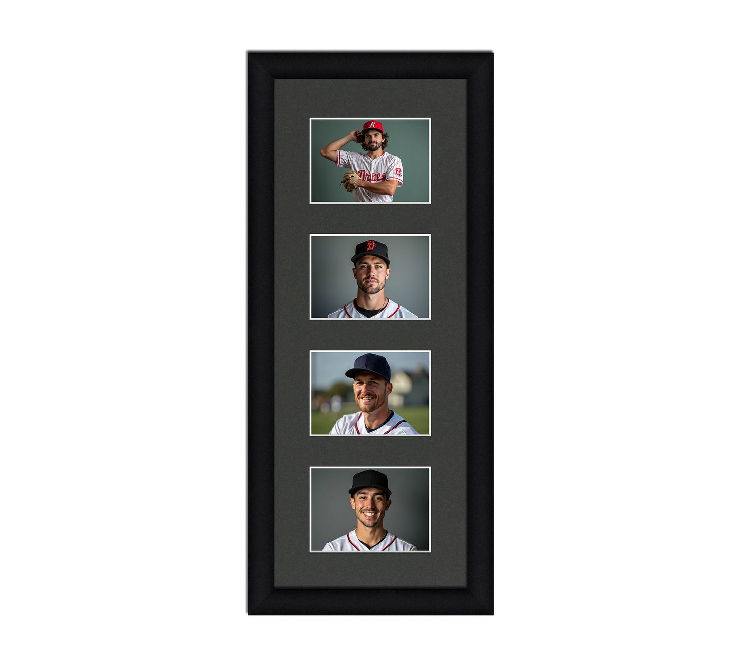 Card Frame Display - 4 Openings for Pokemon, Magic The Gathering, or other Sleeved or Toploader cards – Sleeve (2.5"x3.5")