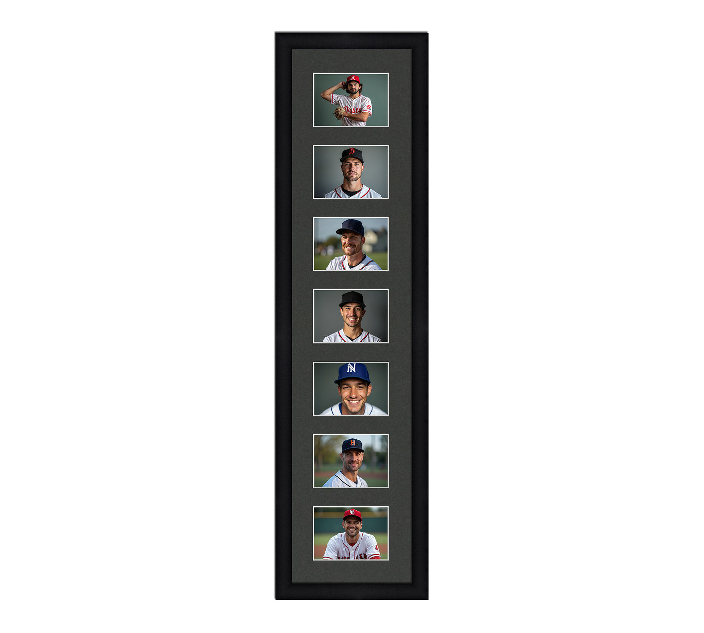 Card Frame Display - 7 Openings for Pokemon, Magic The Gathering, or other Sleeved or Toploader cards – Sleeve (2.5"x3.5")