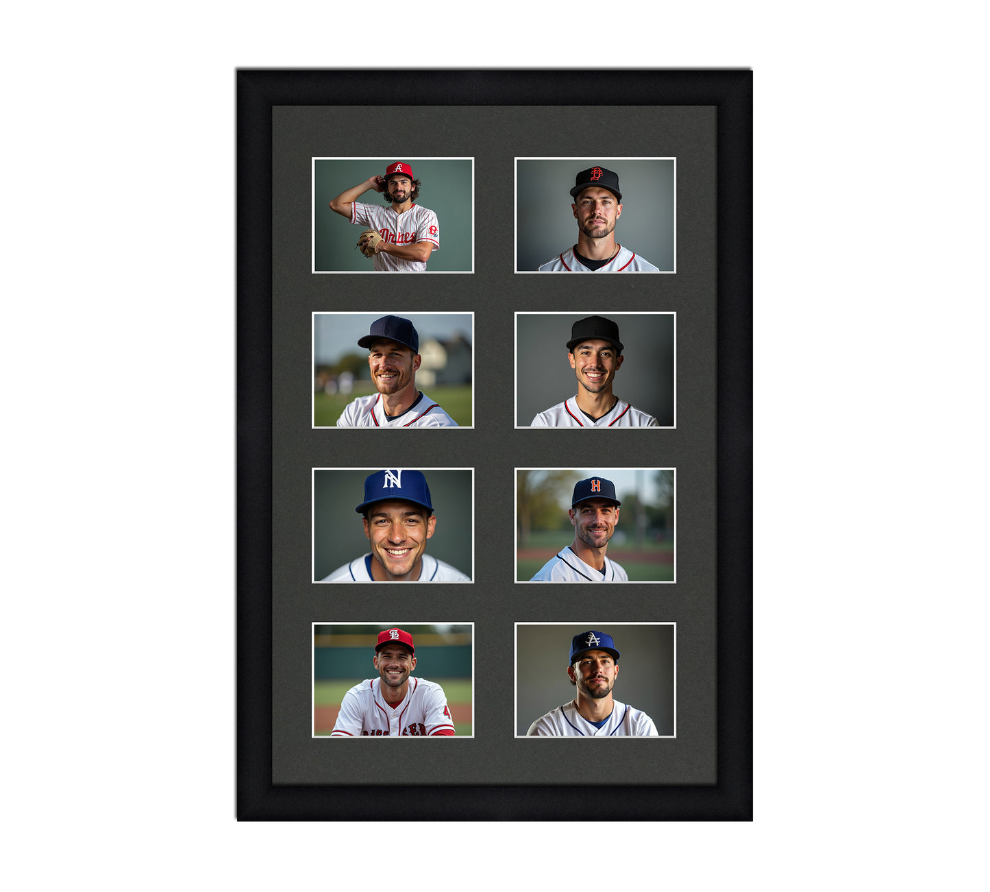 Card Frame Display - 8 Openings for Pokemon, Magic The Gathering, or other Sleeved or Toploader cards – Sleeve (2.5"x3.5")