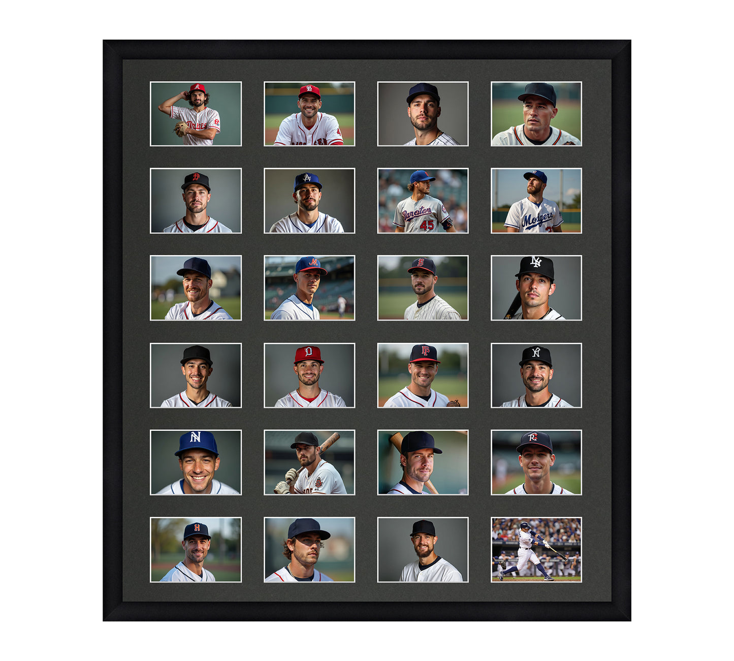 Card Frame Display - 24 Openings for Pokemon, Magic The Gathering, or other Sleeved or Toploader cards