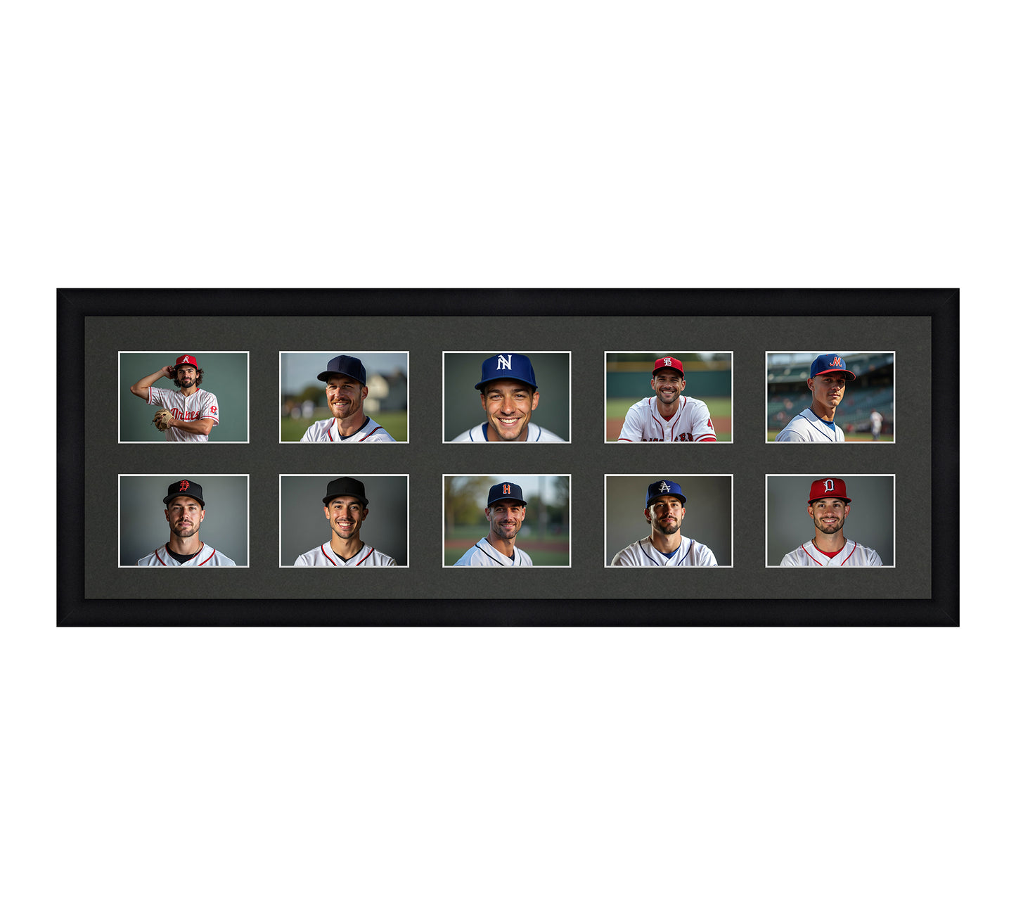 Card Frame Display - 10 Openings for Pokemon, Magic The Gathering, or other Sleeved or Toploader cards – Sleeve (2.5"x3.5")
