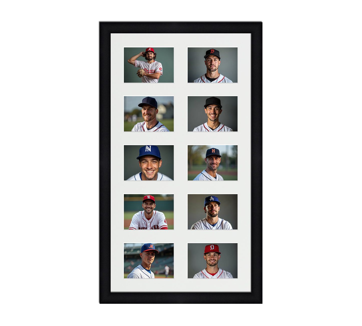 Card Frame Display - 10 Openings for Pokemon, Magic The Gathering, or other Sleeved or Toploader cards – Sleeve (2.5"x3.5")