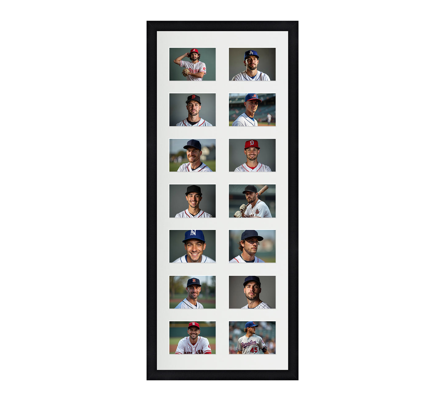 Card Frame Display - 14 Openings for Pokemon, Magic The Gathering, or other Sleeved or Toploader cards – Sleeve (2.5"x3.5")