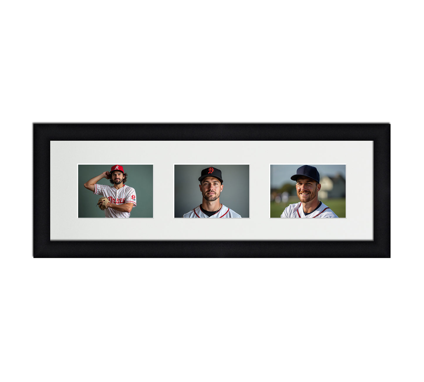 Card Frame Display - 3 Openings for Pokemon, Magic The Gathering, or other Sleeved or Toploader cards – Sleeve (2.5"x3.5")