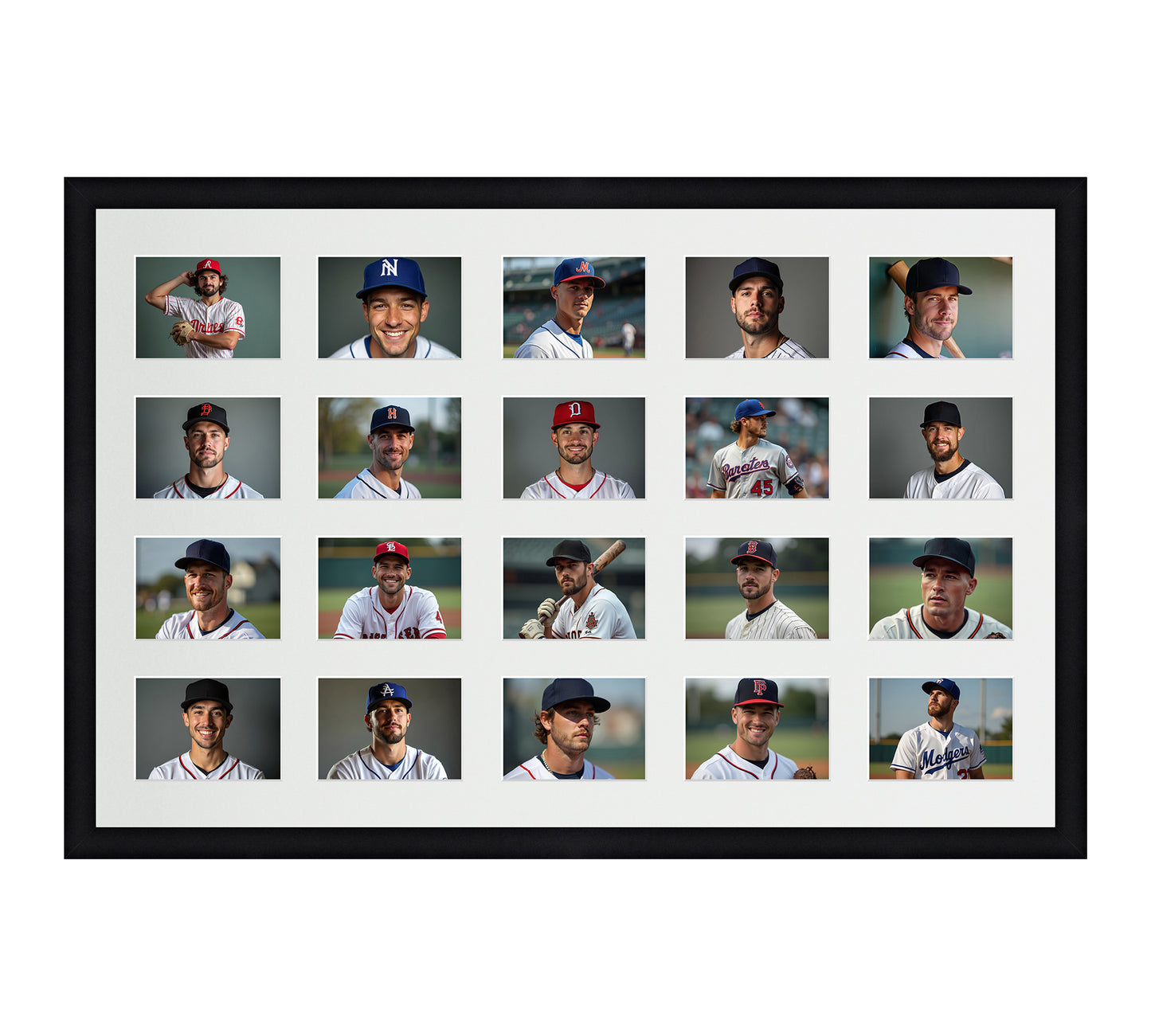 Card Frame Display - 20 Openings for Pokemon, Magic The Gathering, or other Sleeved or Toploader cards – Sleeve (2.5"x3.5")