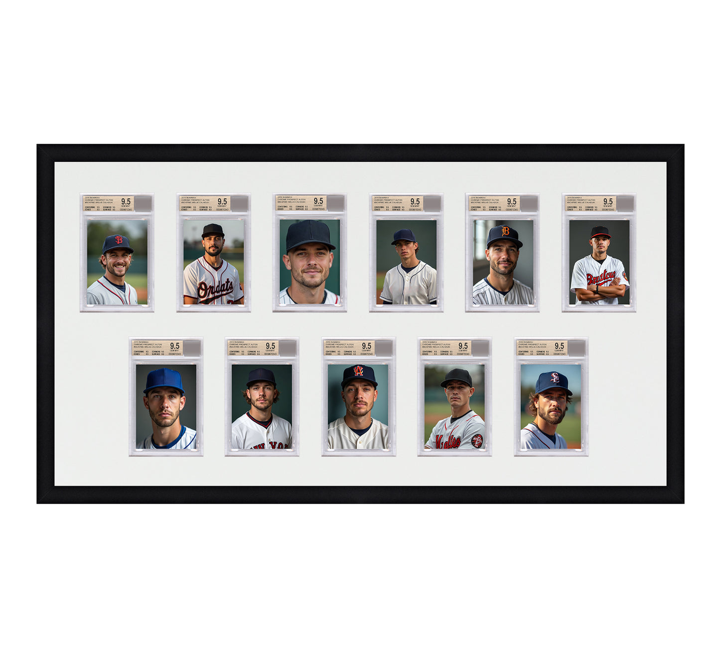 Card Frame Display - 11 Openings for BGS Graded Slabs