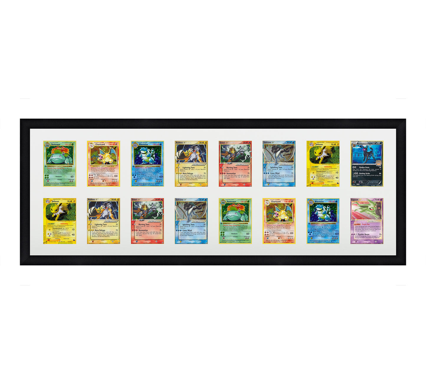 Card Frame Display - 16 Openings for Pokemon, Magic The Gathering, or other Sleeved or Toploader cards