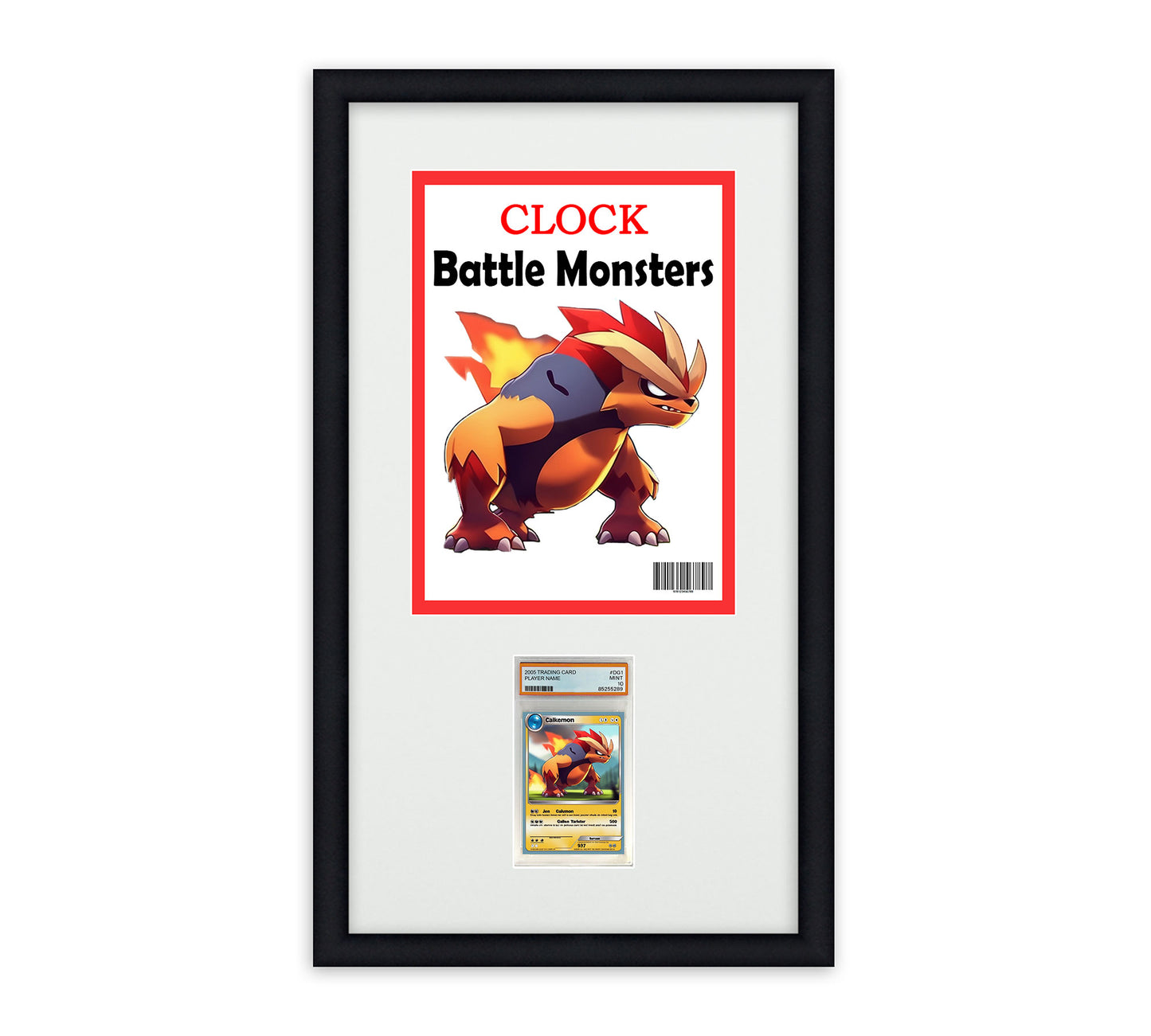 Card Frame Display - Time Magazine with 1 Opening for PSA Graded Slab