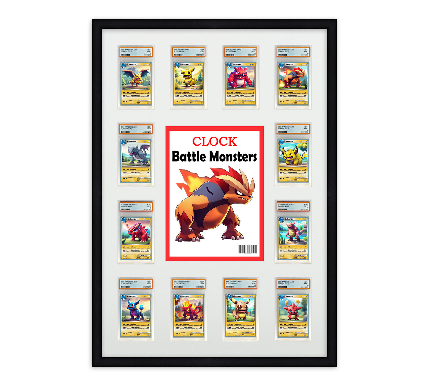 Card Frame Display - Time Magazine with 12 Openings for PSA Graded Slabs