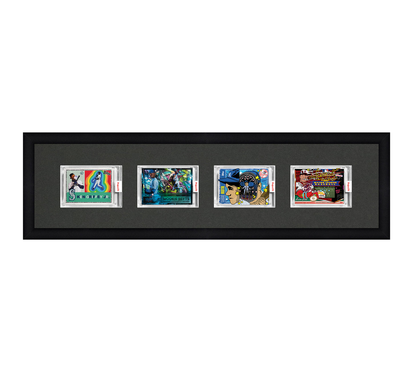 Framed Card Display - 4 Openings for Project 100, Project 70, or Project 2020 Slabs